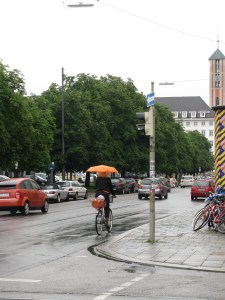 biking in the rain